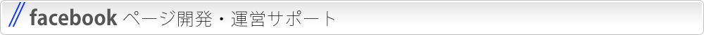 facebookページ開発・運営サポート